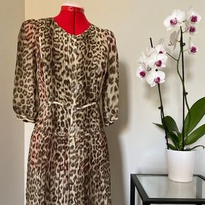Talbots leopard print dress